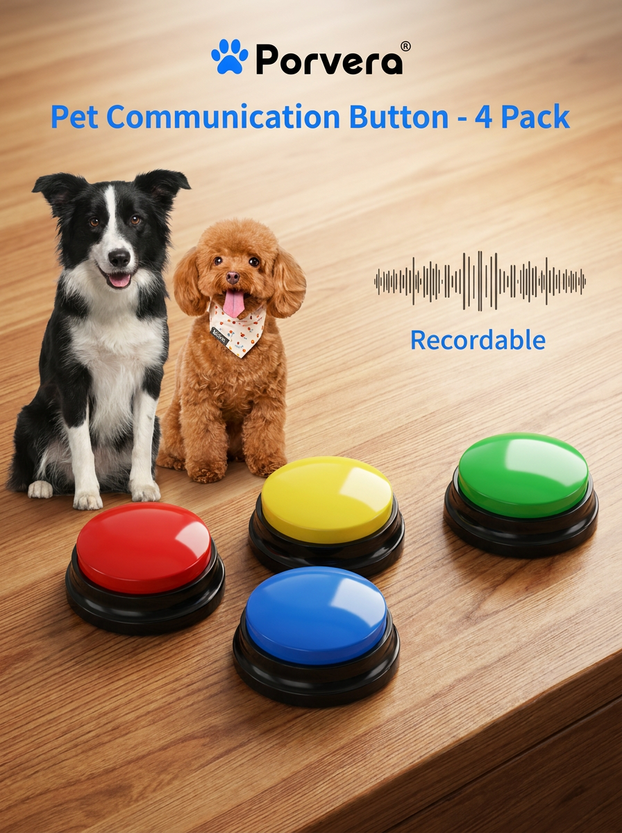Porvera™ 4pc Pet Communication Buttons